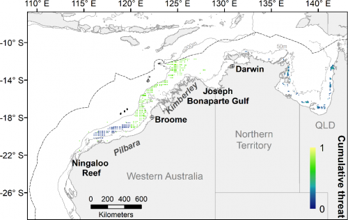 Spatial distribution of the threat of bycatch